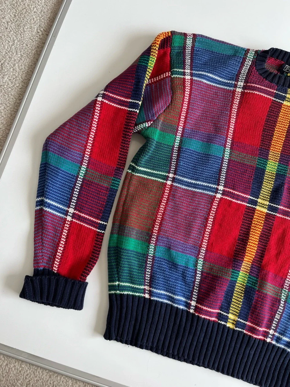 Ralph Lauren Multicolor Plaid Crewneck Sweater